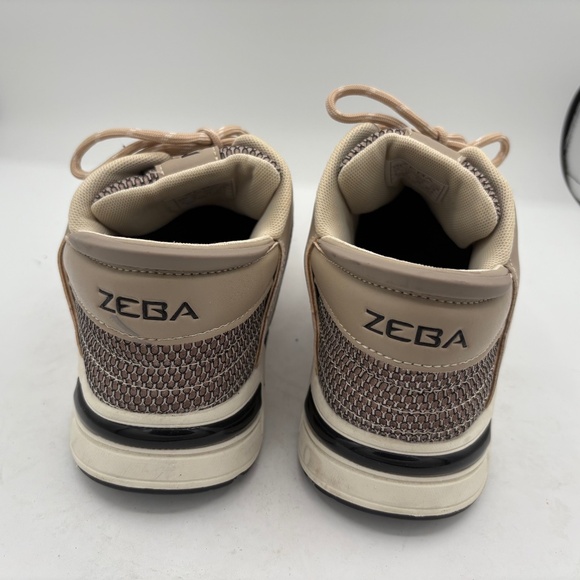 Zeba Mens Size 9 Wide Hands Free Beige Comfort Walking Slip On Shoes - Picture 7 of 12